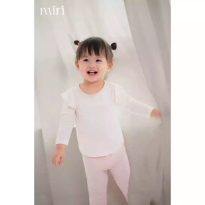 Bộ dài MIRI cho bé gái chui đầu tay bèo chất liệu rayon bamboo mềm nhẹ thoáng khí