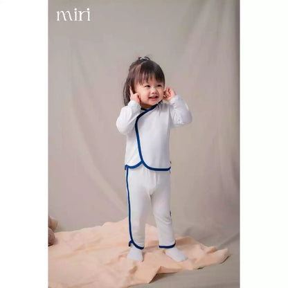 Bộ dài MIRI cho bé phối viền chất liệu rayon bamboo mềm nhẹ thoáng khí thấm hút tốt