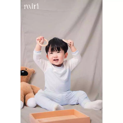 Bộ dài MIRI cho bé tay phối ngực chất liệu rayon bamboo cao cấp mềm mại thoáng mát co giãn